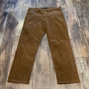 Chaps Men's Corduroy Pants in Warm Brown